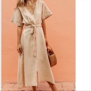 Mon Cherie Linen Dress